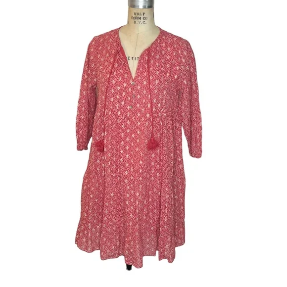 Scandal Italy | Dresses | Scandal Italy Pink Tiered Ruffle Mini Dress |  Poshmark